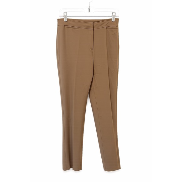 Coldwater Creek Pants - Coldwater Creek Women's Cropped Pull On Pants Size 14 Tan Stretch Career Casual